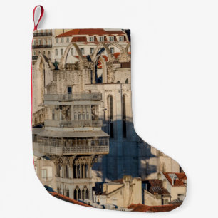 Alte Stadt Lissabon mit Aussichtsturm und Kirchenr Kleiner Weihnachtsstrumpf