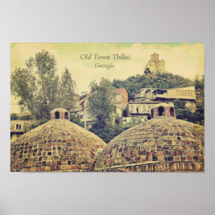 Alte Stadt Tiflis, Georgia - Plakat