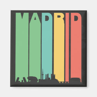 Alte Stadtansicht von Madrid Magnet