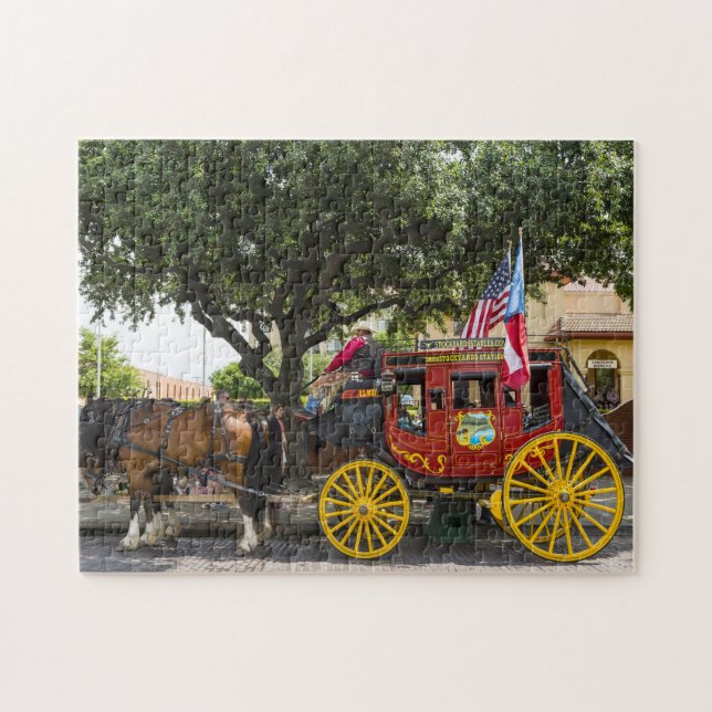 Alte Stagecoach Texas. Puzzle (Horizontal)