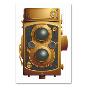 Alte Steampunk-Kamera Tischnummer