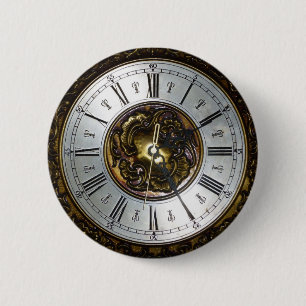 Alte Steampunk-Uhr-Design-Accessoires, vintage Button
