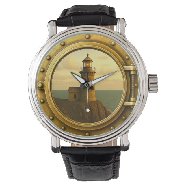 Alte Stein Leuchtturm Grain eWatch Uhr (Vorderseite)