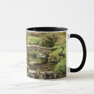 Alte Steinbrücke über einem Strom in Dartmoor Pa Tasse