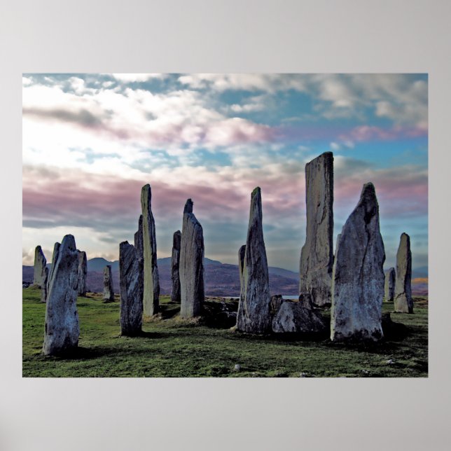 Alte Steine unter Pagan Skies Poster drucken (Vorne)