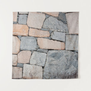 Alte Steinmauer eines antiken Schlosses. abstrakt, Wandteppich