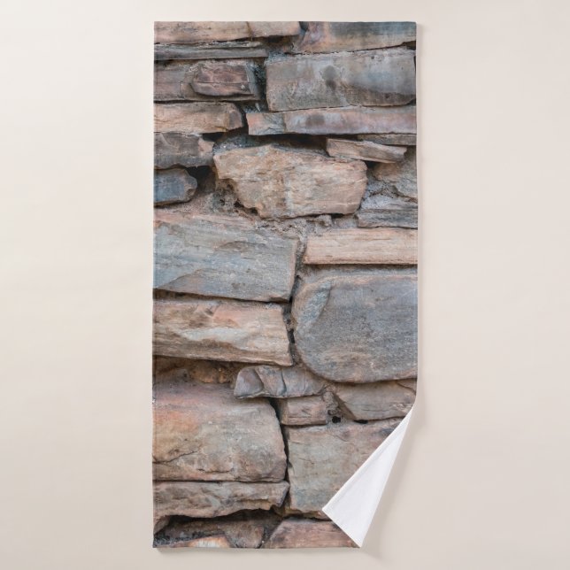 Alte Steinmauer-Struktur Hintergrund abstrakt, ant Badehandtuch (Badehandtuch)