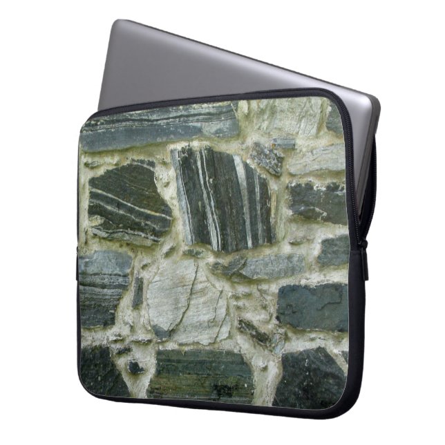 Alte Steinwand Laptopschutzhülle (Vorderseite Links)