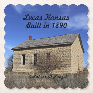 Alte Stone School Paper Untersetzer