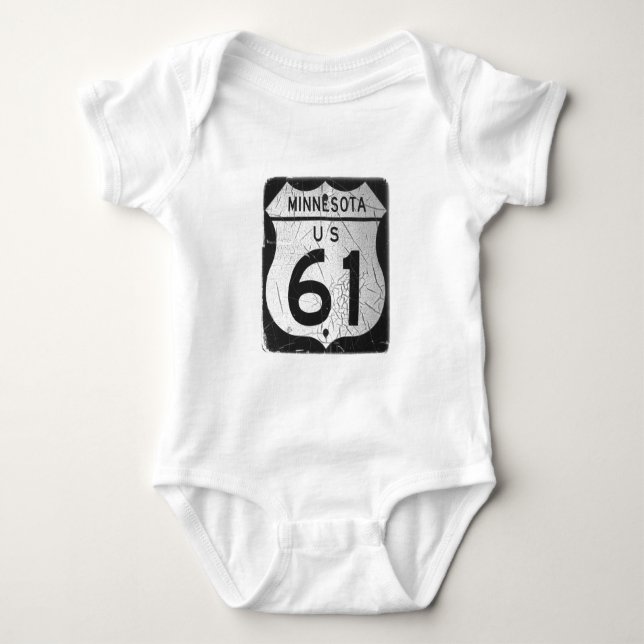 Alte Straße 61 Zeichen Baby Strampler (Vorderseite)
