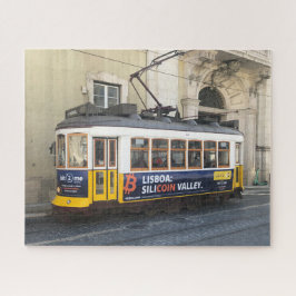 Alte Straßenbahn in Lissabon Portugal Puzzle