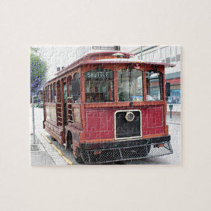 Alte Straßenbahn von Anchorage, Alaska Puzzle