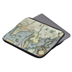 Alte Südostasienkarte von Mercator / Hondius Laptopschutzhülle