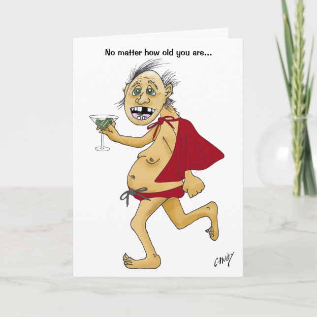 Alte Super Mann Geburtstagskarte Karte (Vorderseite)