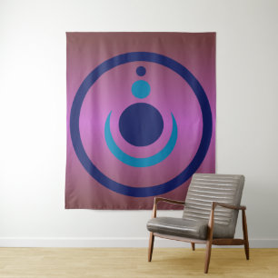 Alte Symbole Alien Crop Circle Tapestry Wandteppich