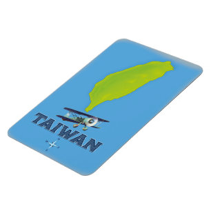 Alte Taiwan-Karte Magnet
