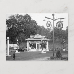 Alte Tankstelle, 1925 Postkarte