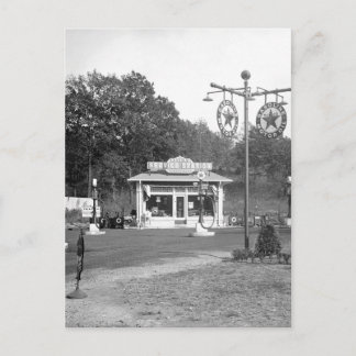 Alte Tankstelle, 1925 Postkarte