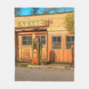 Alte Tankstelle im ländlichen Utah, USA. vintage, Fleecedecke