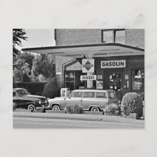 Alte Tankstelle Postkarte