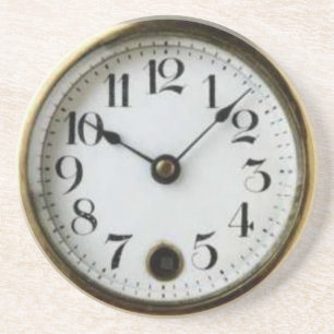 Alte Taschenuhr-Unterlage Sandstein Untersetzer