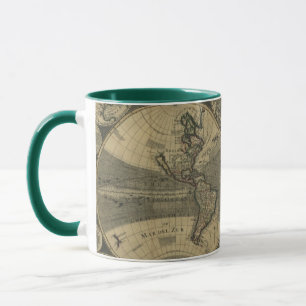 Alte Tasse der Weltkarte