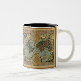 Alte Tasse der Weltkarte