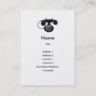 Alte Telefon-Visitenkarte Visitenkarte