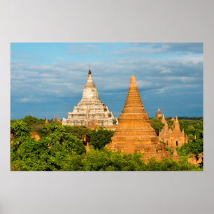 Alte Tempel und Pagoden   Bagan Poster