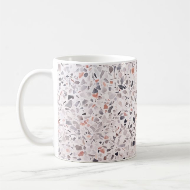 Alte Terrazzo Textur, hemmen Muster. Kaffeetasse (Links)