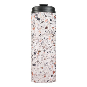 Alte Terrazzo-Textur, Korbmuster. Thermosbecher