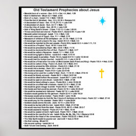 Alte Testament Prophezeiungen über Jesus Poster