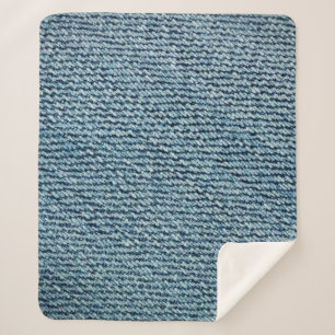 Alte Textur aus denim Stoff. abstrakt, anc Sherpadecke