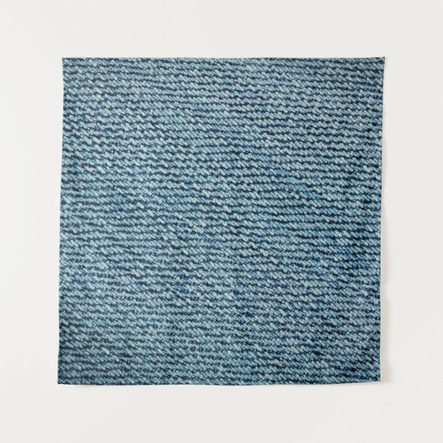 Alte Textur aus denim Stoff. abstrakt, anc Wandteppich (Vorderseite)