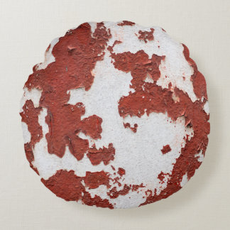 Alte Textur Hintergrund gebrochen Beton Vintagen W Rundes Kissen