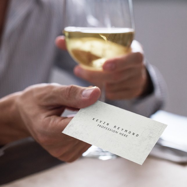 Alte Textur weiß beruflich elegant Visitenkarte (Von Creator hochgeladen)