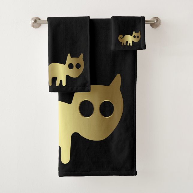 Alte Tiere Goldkatze Badhandtuch Set (Insitu)