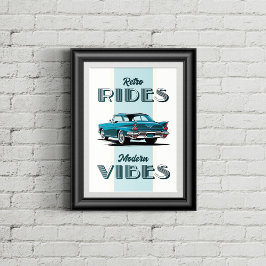 Alte Timer in Retrofarben. Poster