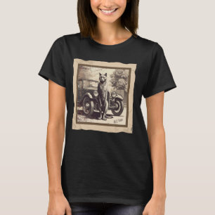 alte Tom-Katze Vintage-Fahrzeug Automobil Auto T-Shirt