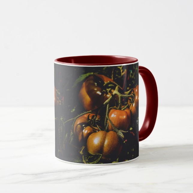 Alte Tomate Rustikales Bauernhaus Düster Botanisch Tasse (VorderseiteRechts)