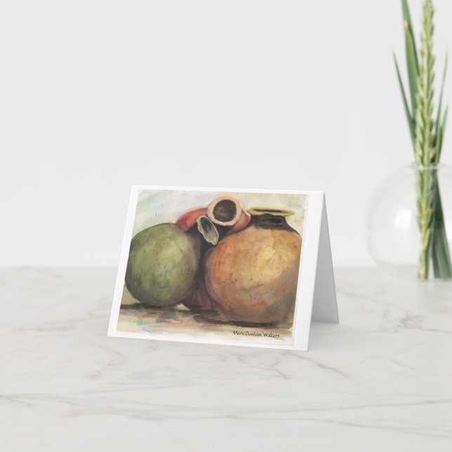 Alte Tonwaren Notecard Karte (Vorderseite)