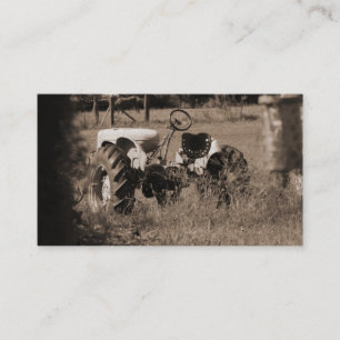 Alte Traktor-Visitenkarten Visitenkarte