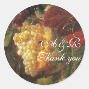 ALTE TRAUBENVINEYARD WEIN TEST PARTY,Vielen Dank Runder Aufkleber