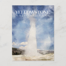 Alte Treppe, Yellowstone Nationalpark Postkarte