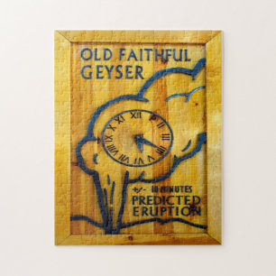 Alte treue Uhr. Puzzle