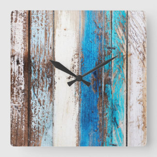 Alte Tropfholzuhr Quadratische Wanduhr