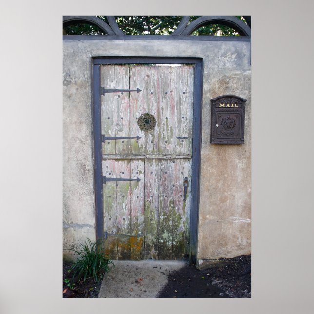 Alte Tür Poster (Vorne)