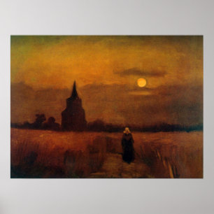 Alte Turm in den Feldern von Vincent van Gogh Poster