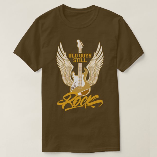 Alte Typ noch Rock Bassist T-Shirt (Design vorne)