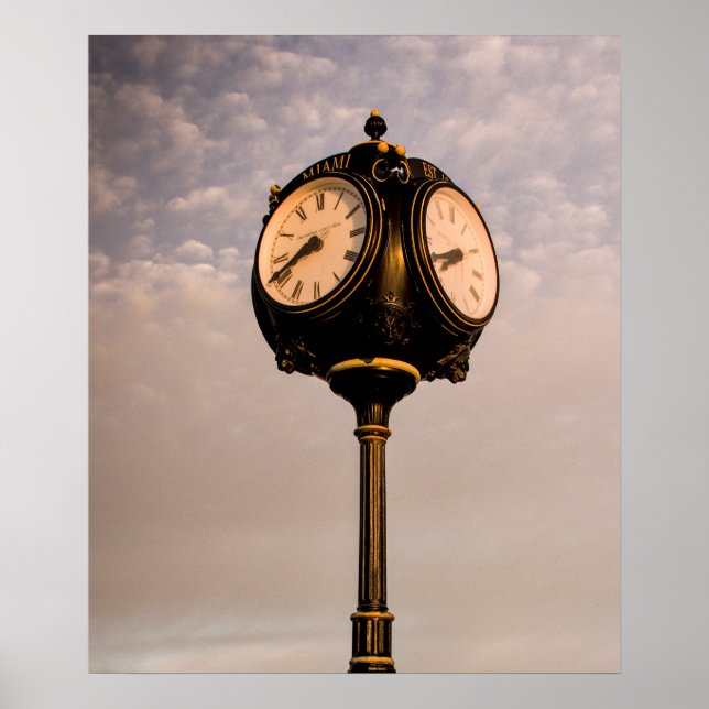 Alte Uhr Poster (Vorne)